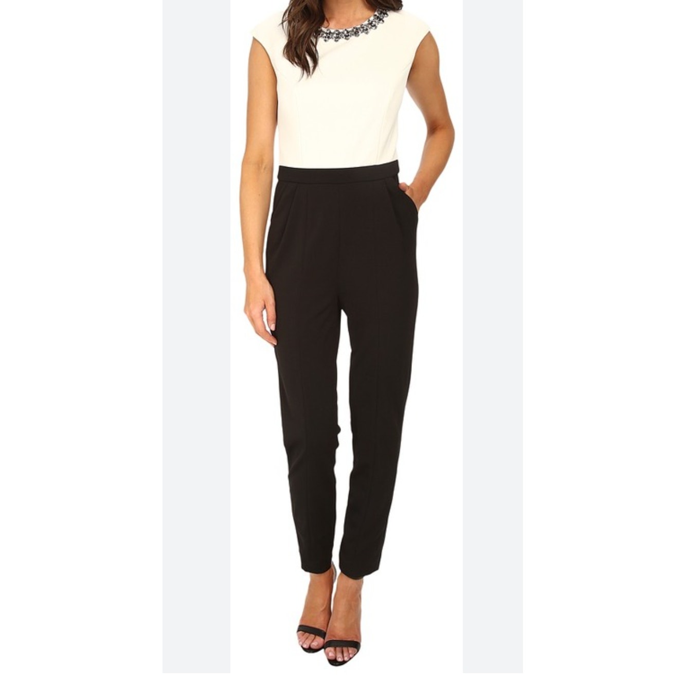 Ted Baker Indya Embellished Colorblok Jumpsuit